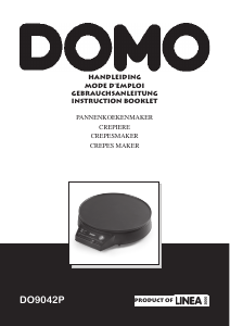 Handleiding Domo DO9042P Crepemaker