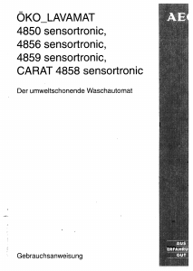 Bedienungsanleitung AEG LAV48595 Waschmaschine