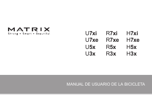 Manual de uso Matrix R5x Bicicleta estática