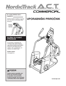 Priročnik NordicTrack ACT Eliptični trenažer