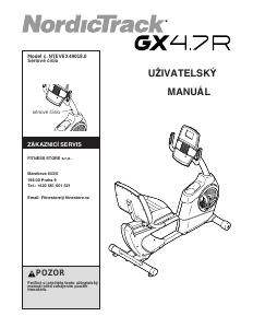 Manuál NordicTrack GX 4.7R Rotoped