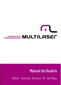 Manual Multilaser RE040 Roteador