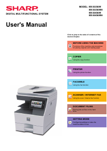 Manual Sharp MX-B456WH Multifunctional Printer