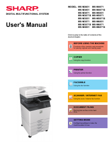 Manual Sharp MX-M3571S Multifunctional Printer