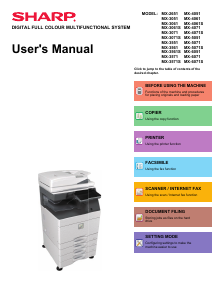 Manual Sharp MX-6071S Multifunctional Printer
