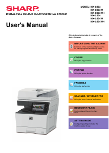 Manual Sharp MX-C303WH Multifunctional Printer