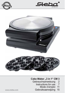 Handleiding Steba CM 3 Cupcakemaker