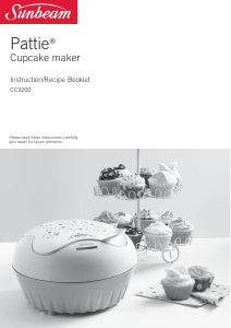 Manual Sunbeam CC3200 Pattie Cupcake Maker