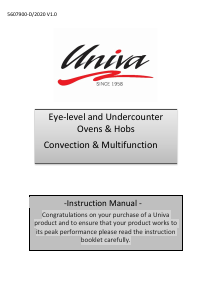 Handleiding Univa U156SS Kookplaat