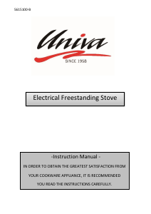 Manual Univa U405-1 Range