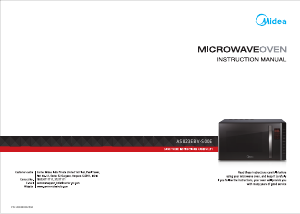 Manual Midea AS823EBV-S00E Microwave