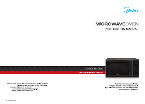 Manual Midea ES823ETB-S00E Microwave