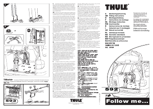 Manual de uso Thule Indoor 592 Porta bicicleta
