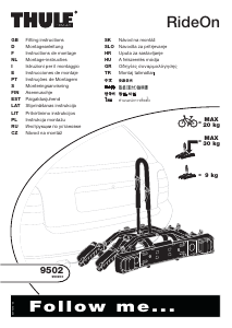 Käyttöohje Thule RideOn 9502 Polkupyöräteline