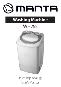 Manual Manta WH265 Washing Machine