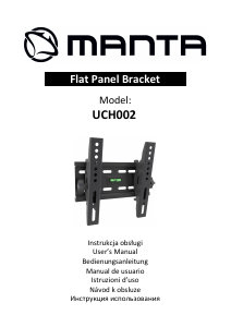 Manual Manta UCH002 Wall Mount