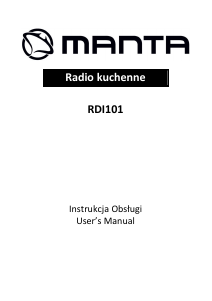 Manual Manta RDI101 Radio