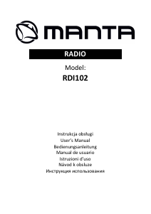 Manuál Manta RDI102 Vysílačka