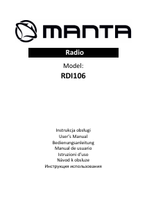 Manuál Manta RDI106 Vysílačka