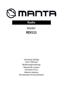 Instrukcja Manta RDI111 Radio