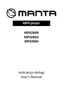 Instrukcja Manta MP4284B Odtwarzacz Mp3
