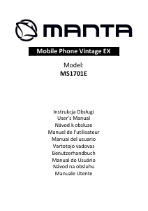 Manual de uso Manta MS1701E Teléfono móvil