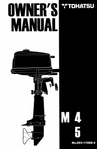 Bruksanvisning Tohatsu M5B Utombordare