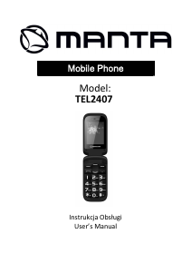 Handleiding Manta TEL2407 Mobiele telefoon