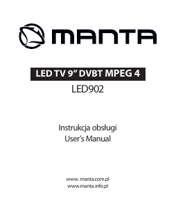Instrukcja Manta LED902 Telewizor LED