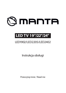 Instrukcja Manta LED1902 Telewizor LED
