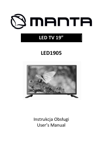 Handleiding Manta LED1905 LED televisie