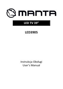 Handleiding Manta LED3905 LED televisie