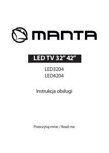 Instrukcja Manta LED4204 Telewizor LED