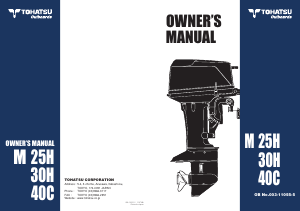 Manual Tohatsu M25H Outboard Motor