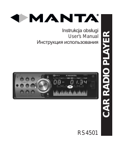 Manual Manta RS4501 Car Radio