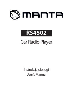 Instrukcja Manta RS4502 Radio samochodowe