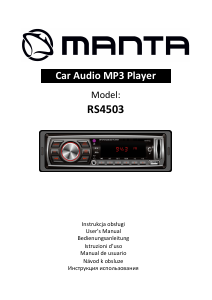 Manual Manta RS4503 Car Radio