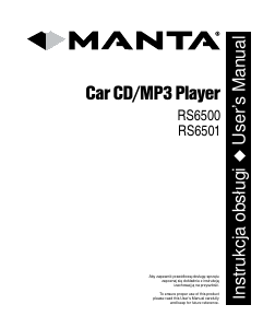 Manual Manta RS6500 Car Radio