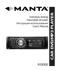 Handleiding Manta RS8500 Autoradio