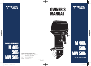 Manual Tohatsu M40D2 Outboard Motor