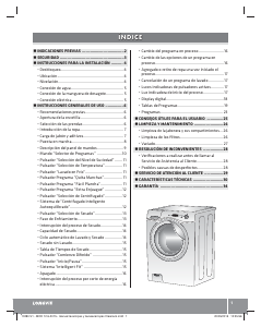 Manual de uso Longvie L6508 Lavadora