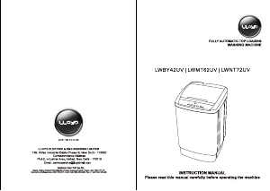 Handleiding Lloyd LWBY42UV Wasmachine