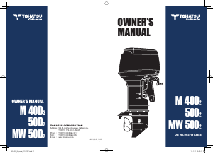 Manual Tohatsu M50D2 Outboard Motor