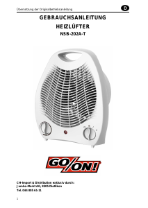 Manual Go On! NSB-202A-T Heater