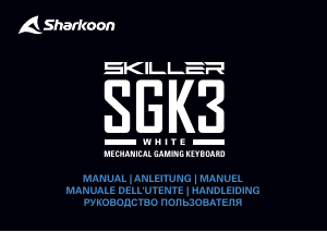 Manual de uso Sharkoon Skiller SGK3 Teclado