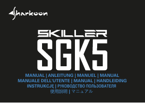 Manual de uso Sharkoon Skiller SGK5 Teclado