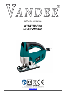 Instrukcja Vander VWD765 Wyrzynarka