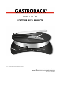 Manuale Gastroback 44005 Design Crepiera