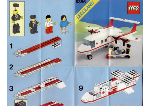 Bedienungsanleitung Lego set 6356 Town Rettungsflugzeug