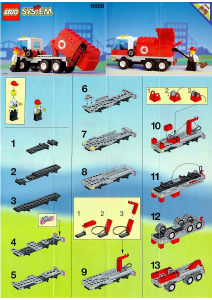 Handleiding Lego set 6668 Town Vuilniswagen